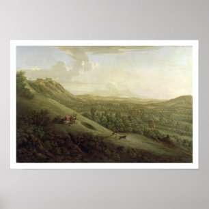 Eine Ansicht von Boxhill, Surrey, mit Dorking im Poster