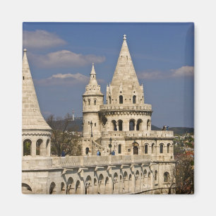 Eine Ansicht von Budapest vom Burghügel. Magnet