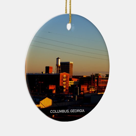 Eine Ansicht von Columbus, GA genommen von Phenix Keramikornament (Rechts)