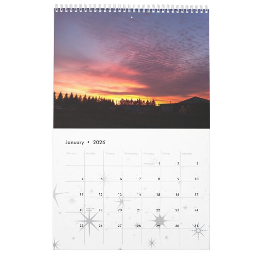 Eine Ansicht von der Finger See-Region Kalender (Jan 2026)