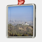 Eine Ansicht von einem Wanderweg in Griffith Park Ornament Aus Metall (Links)