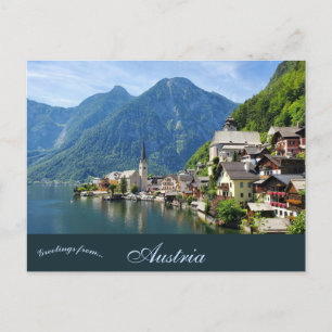 Eine Ansicht von Hallstatt Österreich Postkarte