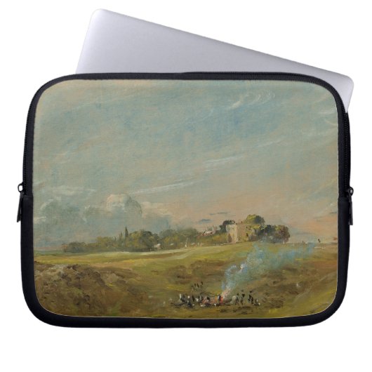 Eine Ansicht von Hampstead Heide, mit Zahlen Laptopschutzhülle (Vorderseite)