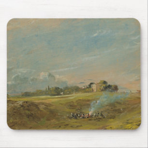 Eine Ansicht von Hampstead Heide, mit Zahlen Mousepad