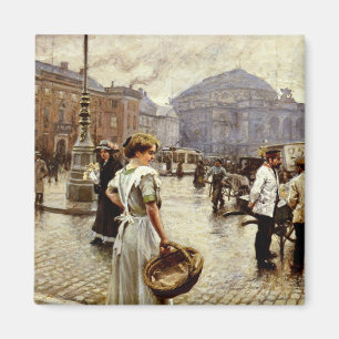 Eine Ansicht von Kongens Nytorv, Kopenhagen Magnet