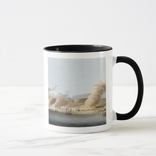 Eine Ansicht von Linga oder von Lunge, vom Meer, Tasse (Rechts)