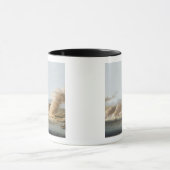 Eine Ansicht von Linga oder von Lunge, vom Meer, Tasse (Zentrum)