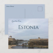 Eine Ansicht von Narva Estland Postkarte (Vorne/Hinten)
