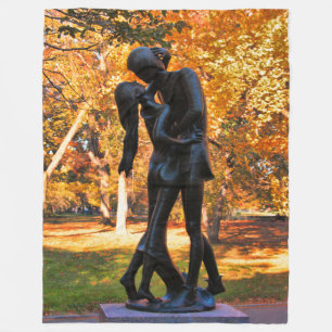 Eine Ansicht von oben: Herbst im Central Park 01 Fleecedecke
