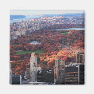 Eine Ansicht von oben: Herbst in Central Park 01 Magnet