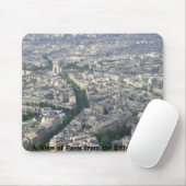 Eine Ansicht von Paris vom Eiffelturm Mousepad (Mit Mouse)