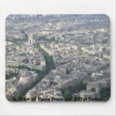 Eine Ansicht von Paris vom Eiffelturm Mousepad (Vorne)