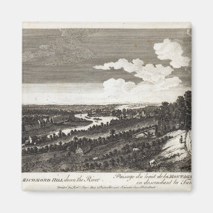 Eine Ansicht von Richmond-Hügel hinunter den Flus Magnet