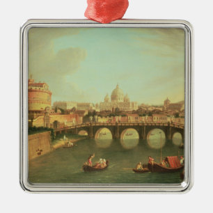 Eine Ansicht von Rom Silbernes Ornament