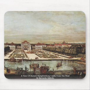 Eine Ansicht von Schloss Münchens Nymphenburg Mousepad