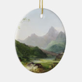 Eine Ansicht von Snowdon vom Hornstein Curig, 1787 Keramikornament (Rechts)