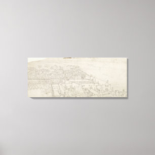 Eine Ansicht von St Mary Southwark, blickend in Leinwanddruck