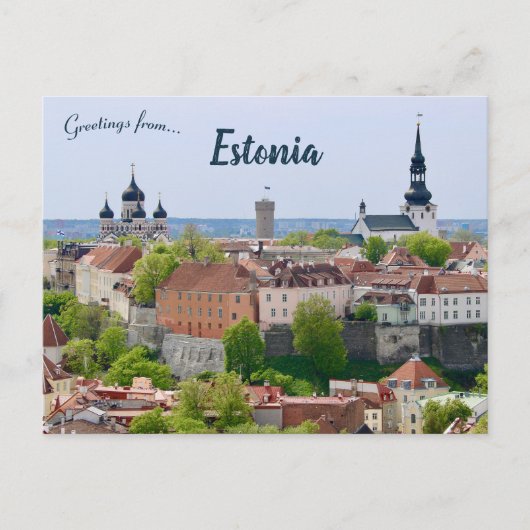 Eine Ansicht von Tallinn Estland Postkarte (Vorderseite)
