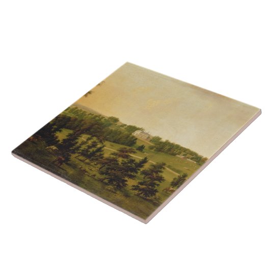 Eine Ansicht von Tapeley Park, Instow, NordDevon Fliese (Seite)