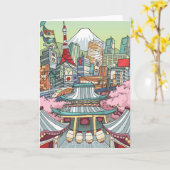 Eine Ansicht von Tokyo Karte (Gelbe Blume)