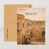 Eine Ansicht von Valletta Malta Postkarte (Vorne/Hinten)
