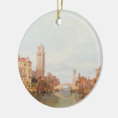 Eine Ansicht von Verona, 1848 (Öl auf Leinwand) Keramikornament (Links)
