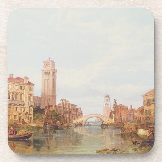 Eine Ansicht von Verona, 1848 (Öl auf Leinwand) Untersetzer (Vorderseite)