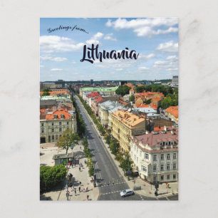 Eine Ansicht von Vilnius Litauen Postkarte