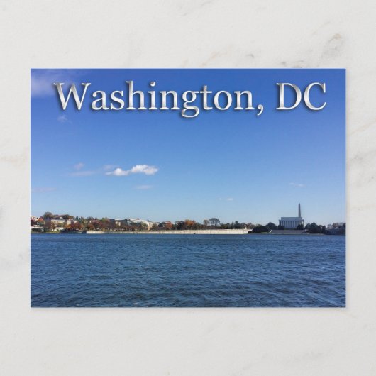 Eine Ansicht von Washington, D.C. Postkarte (Vorderseite)