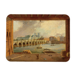 Eine Ansicht von Westminster-Brücke (Öl auf Magnet