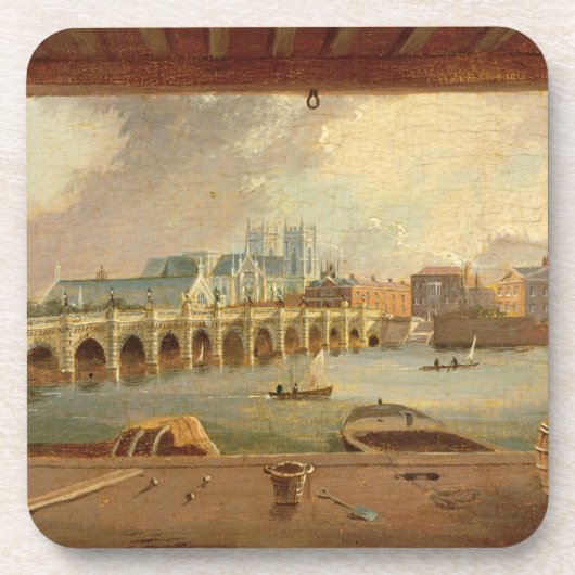 Eine Ansicht von Westminster-Brücke (Öl auf Untersetzer (Vorderseite)