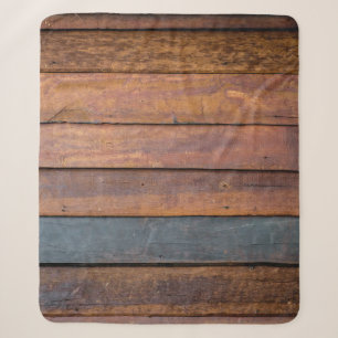 Eine antike Holz Wandtextur Hintergrund mit Metall Sherpadecke