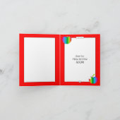 Eine "Apple a Day get well Card" Karte (Innenseite)