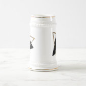 Eine Aquamarine Grauente am Teich Bierglas (Mittel)