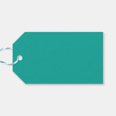 Eine aquamarine Grünfläche, die durch einen Kontra Geschenkanhänger (Rückseite Horizontal)