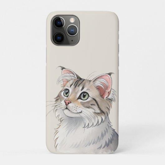 Eine Aquarell-Amerikanische Katze Case-Mate iPhone Hülle (Rückseite)