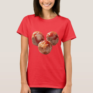 Eine Aquarellmalerei auf Juicy Meatballs T-Shirt