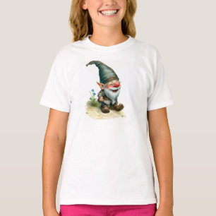 Eine Aquarellmalerei eines glücklichen Gnoms T-Shirt