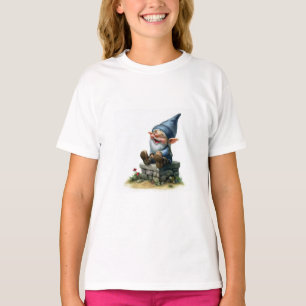 Eine Aquarellmalerei eines Niedlichen glücklichen T-Shirt