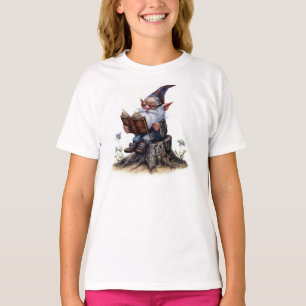 Eine Aquarellmalerei mit einem alten Gnomen T-Shirt