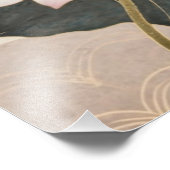 Eine Aquarellstudie zur Lotus-Blume Fotodruck (Ecke)