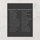 Eine AR-15 Pro Gun-Kontrolle ist schwieriger zu ka Postkarte (Vorderseite)