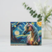Eine arabische Starry Night Van Gogh Postcard Postkarte (Stehend Vorderseite)