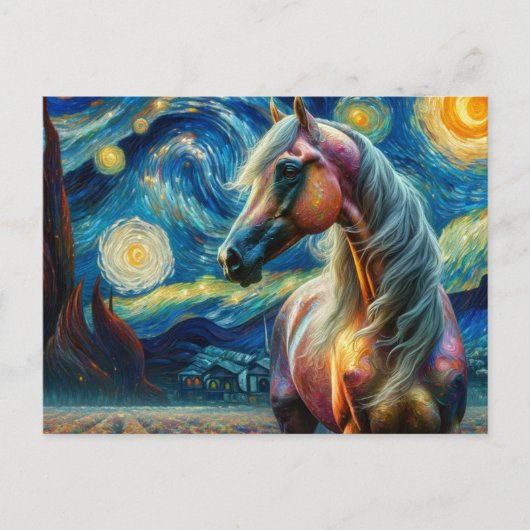 Eine arabische Starry Night Van Gogh Postcard Postkarte (Vorderseite)