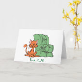 Eine Arbeit gut erledigt! Karte (Gelbe Blume)