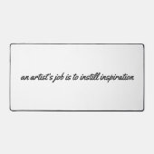 Eine Arbeitsmatte für Künstler Schreibtischunterlage (Vorderseite)