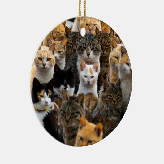 Eine Armee der Katzen, Aoshima Insel, Japan Keramikornament (Rechts)