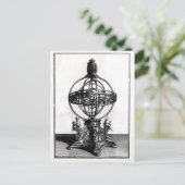 Eine armilläre Sphäre des kopernikanischen Systems Postkarte (Stehend Vorderseite)