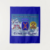 Eine Art 10. Mountain Division Design Wandteppich (Vorderseite)