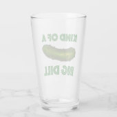 Eine Art Big Dill Crunchy Green Kosher Pickle Glas (Rückseite)